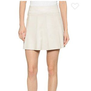 Vince Pleated Leather Skirt--Size 4
